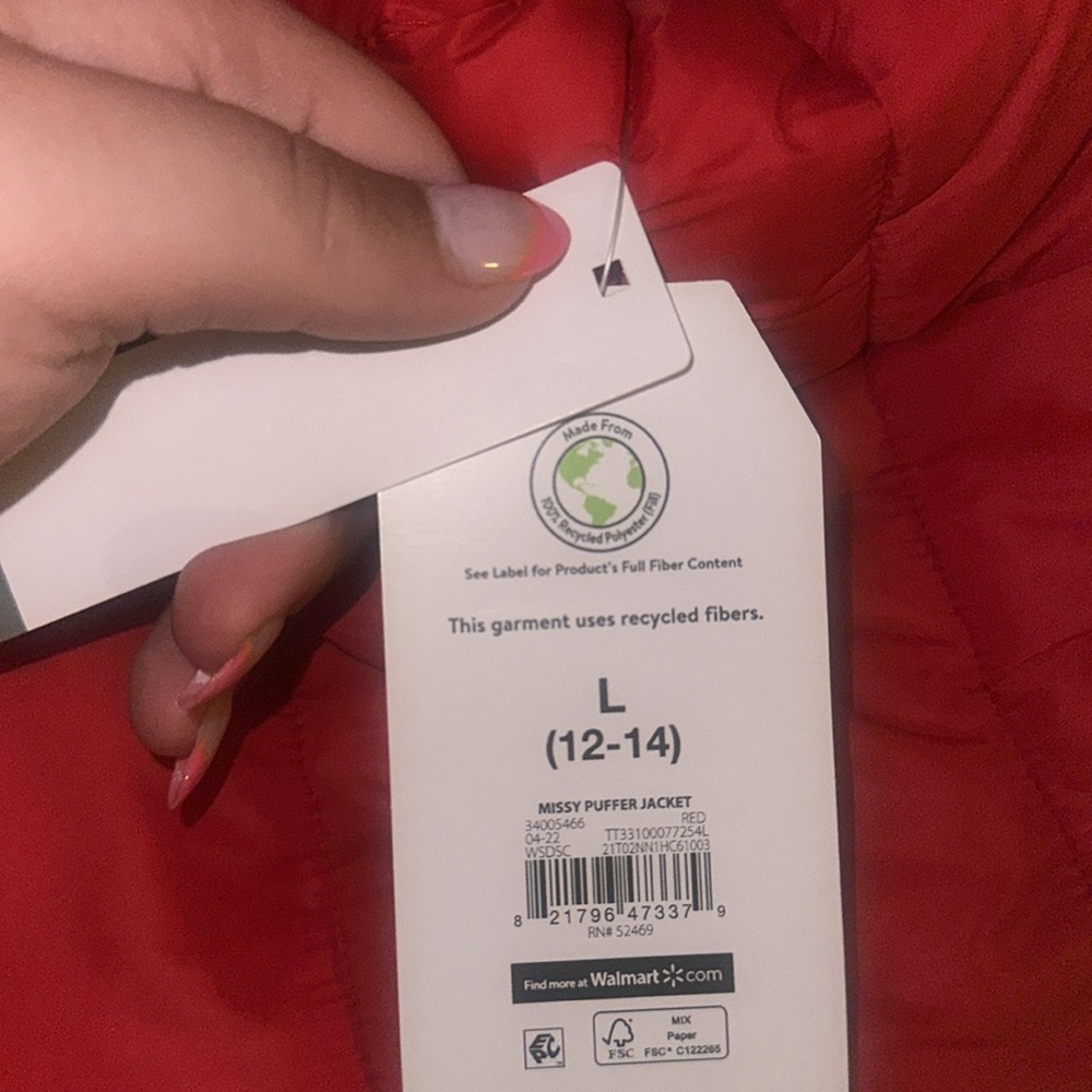 red winter jacket - Picture 3 of 3